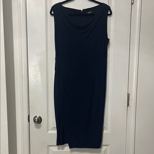 DKNY Navy Midi Dress